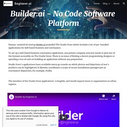 Builder.ai - No Code Software Platform