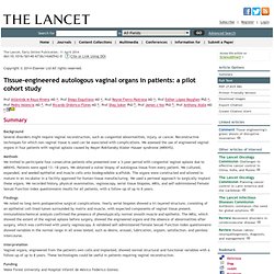 Tissue-engineered autologous vaginal organs in patients: a pilot cohort study