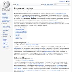 Engineered language