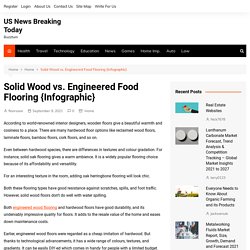 Solid Wood vs. Engineered Food Flooring {Infographic}