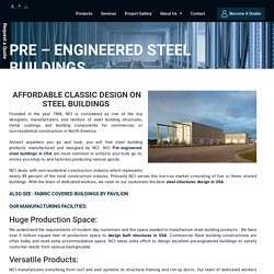 Pre-Engineered Steel Structure for Building Design in USA – Pavilion Structure