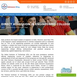 Direct Admission in Engineering College - Admissionwing