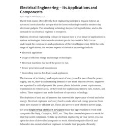 Top 5 Applications of Electrical Engineering