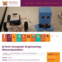 B.Tech Computer Engineering - Biocomputation College in Pune - ADYPU