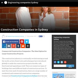 Engineering companies Sydney - Construction Companies in Sydney