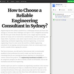 How to Choose a Reliable Engineering Consultant in Sydney?