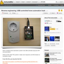 Reverse engineering: USB controlled home automation hack