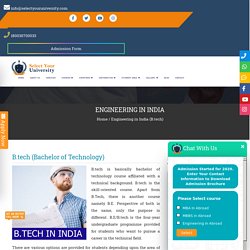 Engineering in India - Courses, Fees, Admissions, Jobs