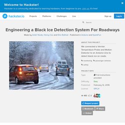 Engineering a Black Ice Detection System For Roadways