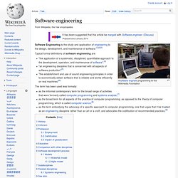 Software engineering