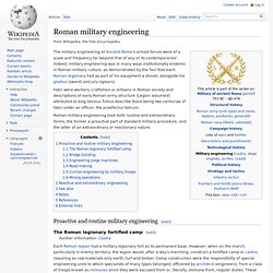 Roman military engineering
