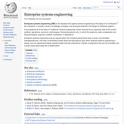Enterprise systems engineering