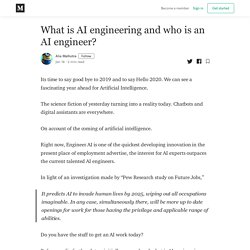 What is AI engineering and who is an AI engineer?