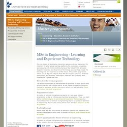 University of Southern Danmark - Learning and Experience Technology