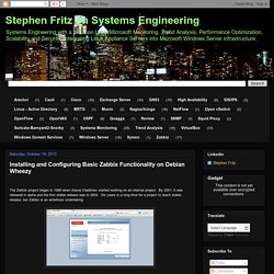 Stephen Fritz on Systems Engineering: Installing and Configuring Basic Zabbix Functionality on Debian Wheezy