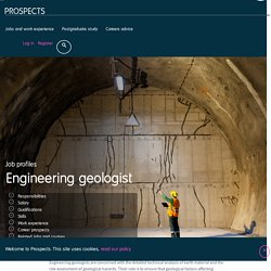 Engineering geologist job profile
