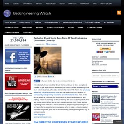 Exclusive: Chuck Norris Sees Signs Of ‘Geo-Engineering Government Cover-Up’ » Exclusive: Chuck Norris Sees Signs Of ‘Geo-Engineering Government Cover-Up’