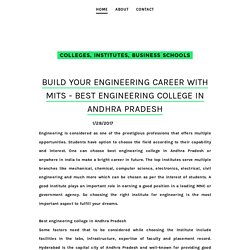 Build your engineering career with MITS - Best engineering college in Andhra Pradesh - Management College, Institutes, B Schools for PGDM Courses