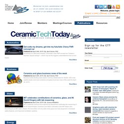 The American Ceramic Society: Ceramic Engineering, Ceramic Materials and Glass Science Resources