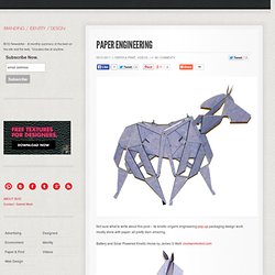 Paper Engineering Kinetic Mechanical Sculpture Brand Identity Design Branding / Identity / Design