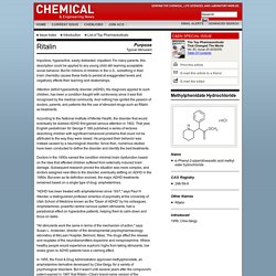 Chemical & Engineering News: Top Pharmaceuticals: Ritalin