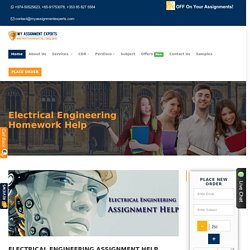 Electrical Engineering Assignment Help by Professionals in Australia