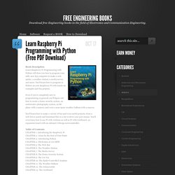 FREE ENGINEERING BOOKS: Learn Raspberry Pi Programming with Python (Free PDF Download)