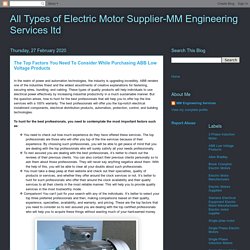 MM Engineering Services Ltd-ABB Low Voltage Products