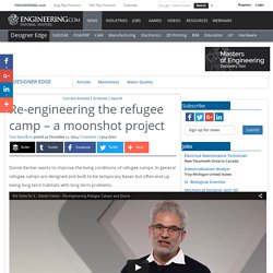 Re-engineering the refugee camp – a moonshot project