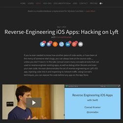 Reverse-Engineering iOS Apps: Hacking on Lyft, with Conrad Kramer