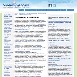 Engineering Scholarships - Scholarships By Major