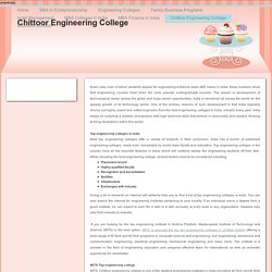 MITS, Chittoor Engineering College - A Gateway to Successful Career Ahead