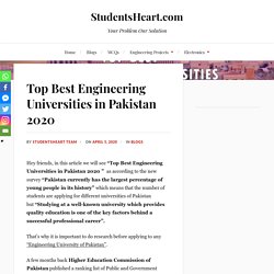 List of Top Best Engineering Universities In Pakistan