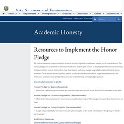 Academic Honesty : Arts, Sciences & Engineering : University of Rochester