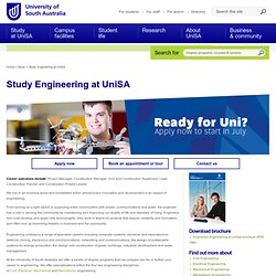 Study Engineering at UniSA