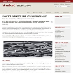 engineers weld nanowires with light
