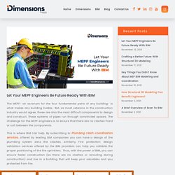 Let Your MEPF Engineers Be Future Ready With BIM – Ivan Dimensions