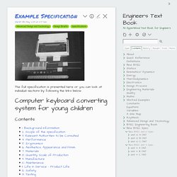 Example Design Spec