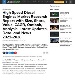 High Speed Diesel Engines Market Research Report with Size, Share, Value, CAGR, Outlook, Analysis, Latest Updates, Data, and News 2021-2028