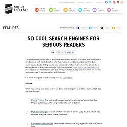 50 Cool Search Engines for Serious Readers