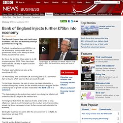 Bank of England injects further £75bn into economy
