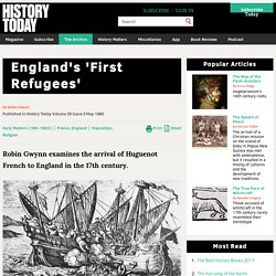 England's 'First Refugees'
