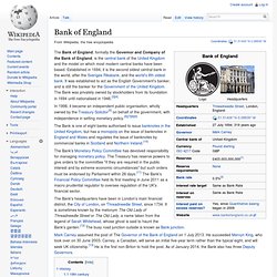 Bank of England - Wiki