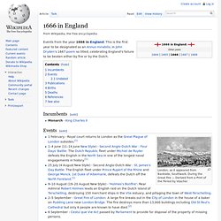 1666 in England