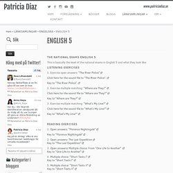 ENGLISH 5 – Patricia Diaz