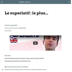 English_Ausone - Le superlatif : le plus...
