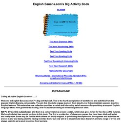 English Banana.com's Big Activity Book