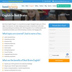 English Classes For Kids - Best Brains