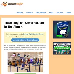 Travel English: Conversations in the Airport – Espresso English