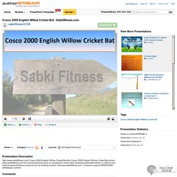 Cosco 2000 English Willow Cricket Bat - Sabkifitness.Com